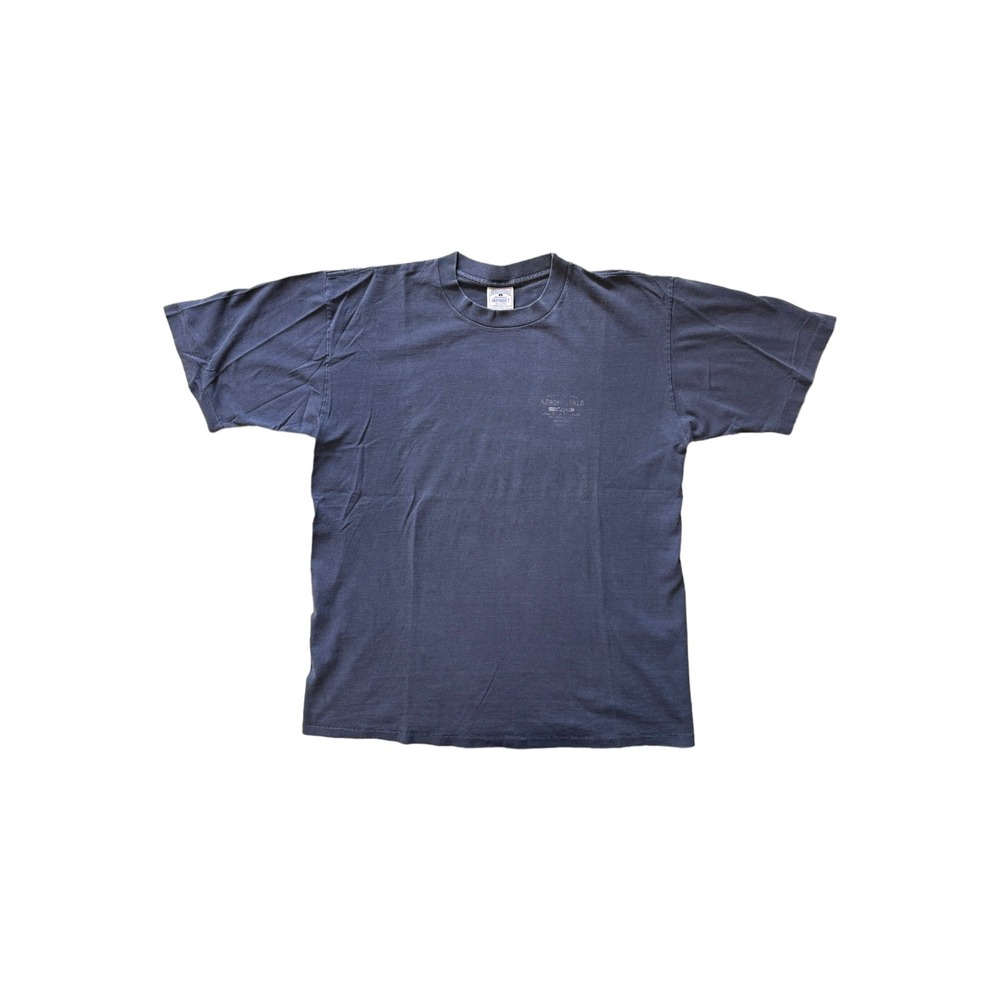 Aeropostale T-Shirt Mens Large Navy Blue Good Vintage Made in USA Pocket Logo